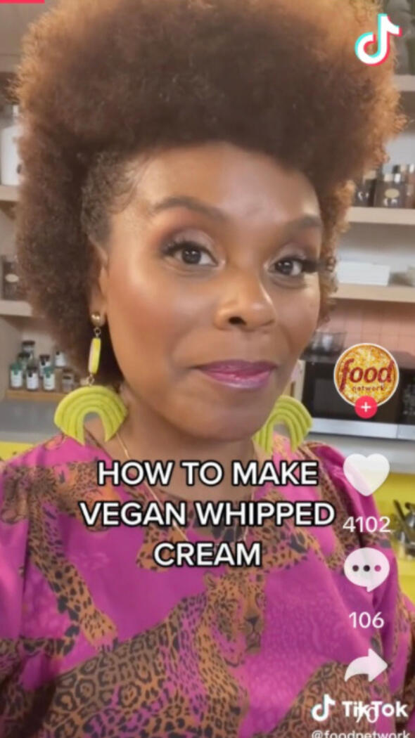 Make Vegan Whipped Cream with Tabitha Brown