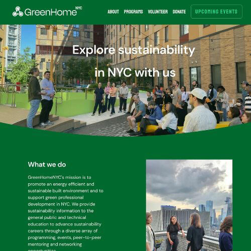 GreenHomeNYC website