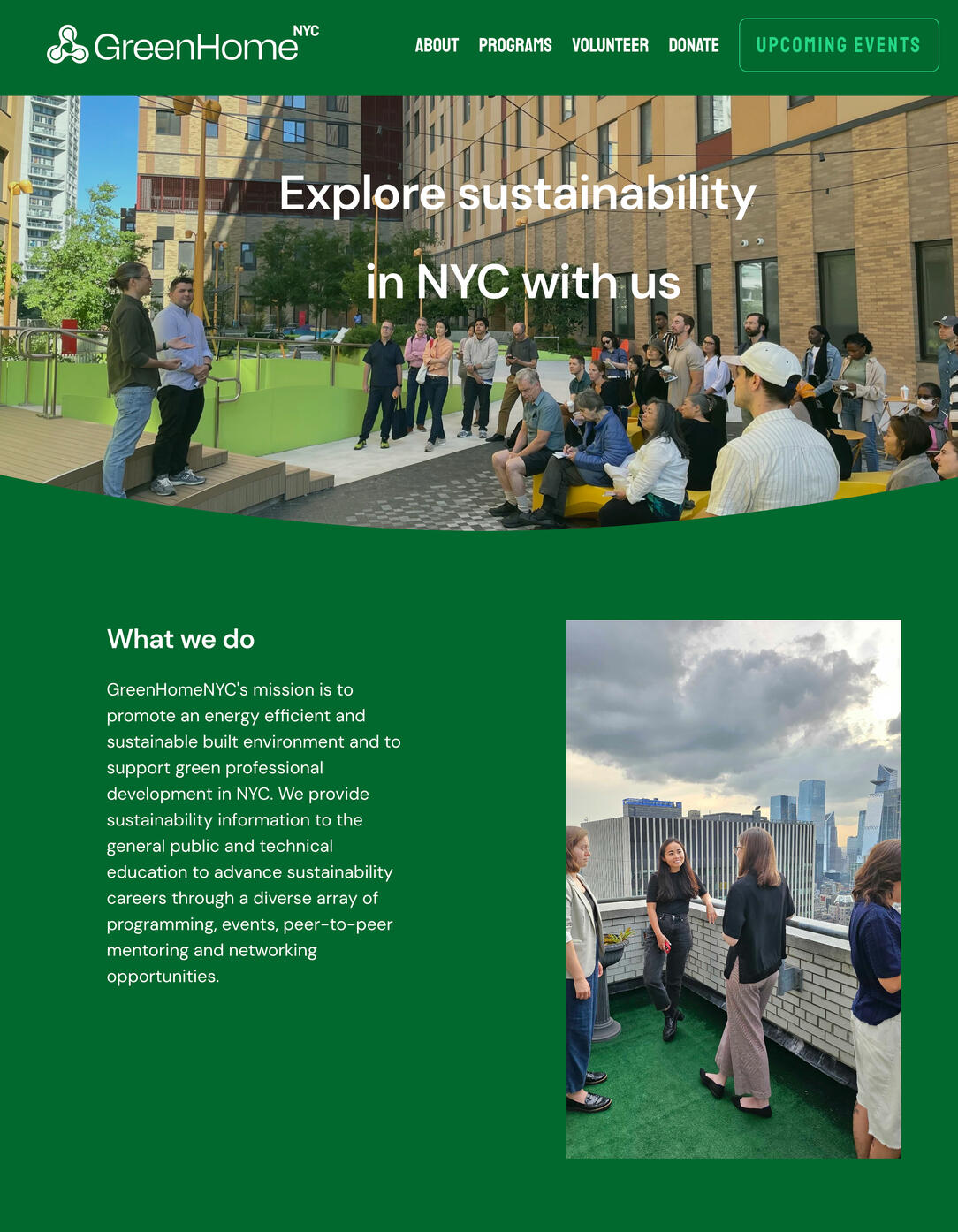 GHNYC website GreenHomeNYC Website Relaunch
